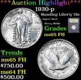 *Auction Highlight* 1930-p Superb Head Strong Strike Standing Liberty 25c Graded GEM FH By USCG (fc)