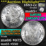 ***Auction Highlight*** 1883-cc Morgan Dollar $1 Graded GEM+ Unc by USCG (fc)