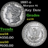 1897-o Key Date . Morgan Dollar $1 Grades Choice AU/BU Slider