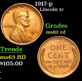 1917-p . . Lincoln Cent 1c Grades Select Unc RD