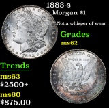 ***Auction Highlight*** 1883-s Not a whisper of wear . Morgan Dollar $1 Grades Select Unc (fc)