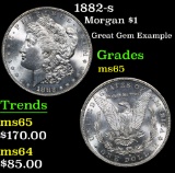 1882-s Great Gem Example . Morgan Dollar $1 Grades GEM Unc