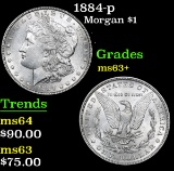 1884-p . . Morgan Dollar $1 Grades Select+ Unc