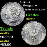 1879-s Semi Proof Like . Morgan Dollar $1 Grades Choice+ Unc