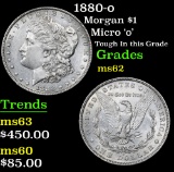 1880-o Micro 'o' Tough In this Grade Morgan Dollar $1 Grades Select Unc