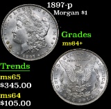 1897-p . . Morgan Dollar $1 Grades Choice+ Unc