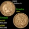 1862 Indian Cent 1c Grades xf+