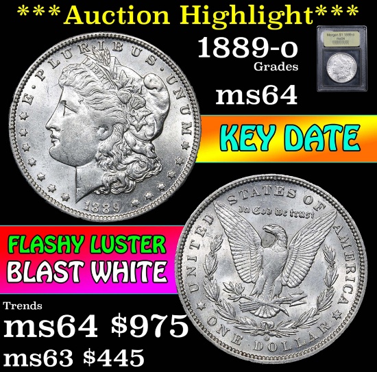 ***Auction Highlight*** 1889-o Morgan Dollar $1 Graded Choice Unc by USCG (fc)