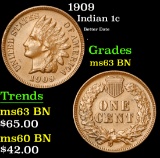 1909 Indian Cent 1c Grades Select Unc BN