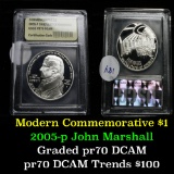 2005-P John Marshall Modern Commem Dollar $1 Graded GEM++ Proof Deep Cameo by USCG