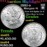 ***Auction Highlight*** 1881-o Ultra Rare in Gem Morgan Dollar $1 Graded Choice+ Unc By USCG (fc)