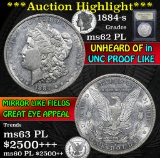 ***Auction Highlight*** 1884-s Morgan Dollar $1 Graded Select Unc PL by USCG (fc)