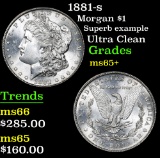 1881-s Morgan Dollar $1 Grades GEM+ Unc