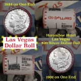 ***Auction Highlight*** Binions Horseshoe Casino Morgan & Peace Dollar Roll 1901 & 1884 Ends (fc)