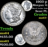 1903-p Much better date Semi PL Morgan Dollar $1 Grades Select+ Unc