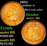 1902 Indian Cent 1c Grades Select+ Unc RD