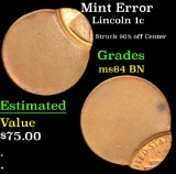 Mint Error Lincoln Cent 1c Grades Choice Unc BN