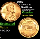 1967 Lincoln Cent 1c Grades Choice Unc RD