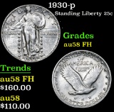 1930-p . . Standing Liberty Quarter 25c Grades Choice AU/BU Slider FH