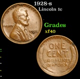 1928-s Lincoln Cent 1c Grades xf