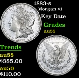 1883-s Key Date . Morgan Dollar $1 Grades Choice AU