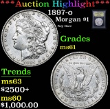 ***Auction Highlight*** 1897-o Key Date . Morgan Dollar $1 Graded BU+ By USCG (fc)