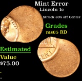 Mint Error Lincoln Cent 1c Grades GEM Unc RD