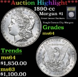 ***Auction Highlight*** 1890-cc Morgan Dollar $1 Graded Choice Unc By USCG (fc)