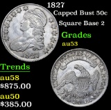 1827 Capped Bust Half Dollar 50c Grades Select AU (fc)