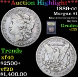 ***Auction Highlight*** 1889-cc Key Date Morgan Dollar $1 Graded vf+ By USCG (fc)