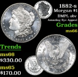 1882-s DMPL obv Amazing Eye Appeal Morgan Dollar $1 Grades GEM+ Unc