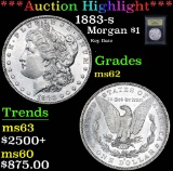 ***Auction Highlight*** 1883-s Key Date . Morgan Dollar $1 Graded Select Unc By USCG (fc)