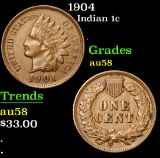 1904 Indian Cent 1c Grades Choice AU/BU Slider