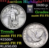 ***Auction Highlight*** 1920-p . . Standing Liberty Quarter 25c Graded Gem+ FH FR By USCG (fc)