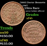 (1863) Doctor Bennetts Civil War Token 1c Grades xf+