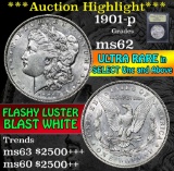 ***Auction Highlight*** 1901-p Morgan Dollar $1 Graded Select Unc by USCG (fc)