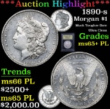 ***Auction Highlight*** 1890-s Ultra Clean Morgan Dollar $1 Graded GEM+ PL By USCG (fc)