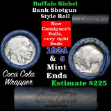 Buffalo Nickel Shotgun Roll in Old Coca-Cola Wrapper 1924 & s Mint Ends (fc)