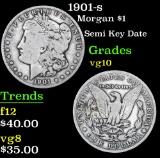 1901-s Semi Key Date . Morgan Dollar $1 Grades vg+