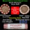 Mixed small cents 1c orig shotgun roll, 1897 Indian Cent, 1918-d Wheat Cent other end
