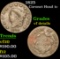 1825 Coronet Head Large Cent 1c Grades vf details