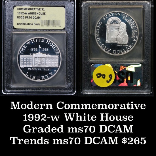 1992-w White House proof . . Modern Commem Dollar $1 Grades GEM++ Proof Deep Cameo