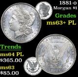 1881-o Morgan Dollar $1 Grades Select Unc+ PL