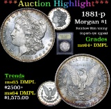 ***Auction Highlight*** 1881-p Morgan Dollar $1 Graded Choice Unc+ DMPL By USCG (fc)
