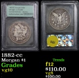 1882-cc Morgan Dollar $1 Graded vg+ by USCG
