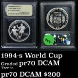 1994-d World Cup . . Modern Commem Dollar $1 Grades GEM++ Proof Deep Cameo