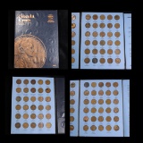 Partial Lincoln cent book assorted dates, 88 coins . .