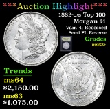 ***Auction Highlight*** 1882-o/s Top 100 Morgan Dollar $1 Graded Select+ Unc By USCG (fc)