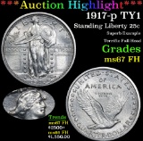 ***Auction Highlight*** 1917-p TY1 Standing Liberty Quarter 25c Graded GEM++ FH By USCG (fc)