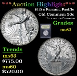 *Auction Highlight* 1915-s Panama Pacific Old Commem Half Dollar 50c Graded Select Unc By USCG (fc)